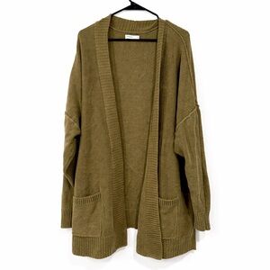 Sonoma Women's Olive Green Sweater Cardigan Size 3X